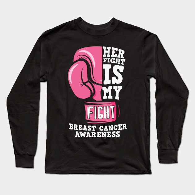 Breast cancer awareness Long Sleeve T-Shirt by Anonic